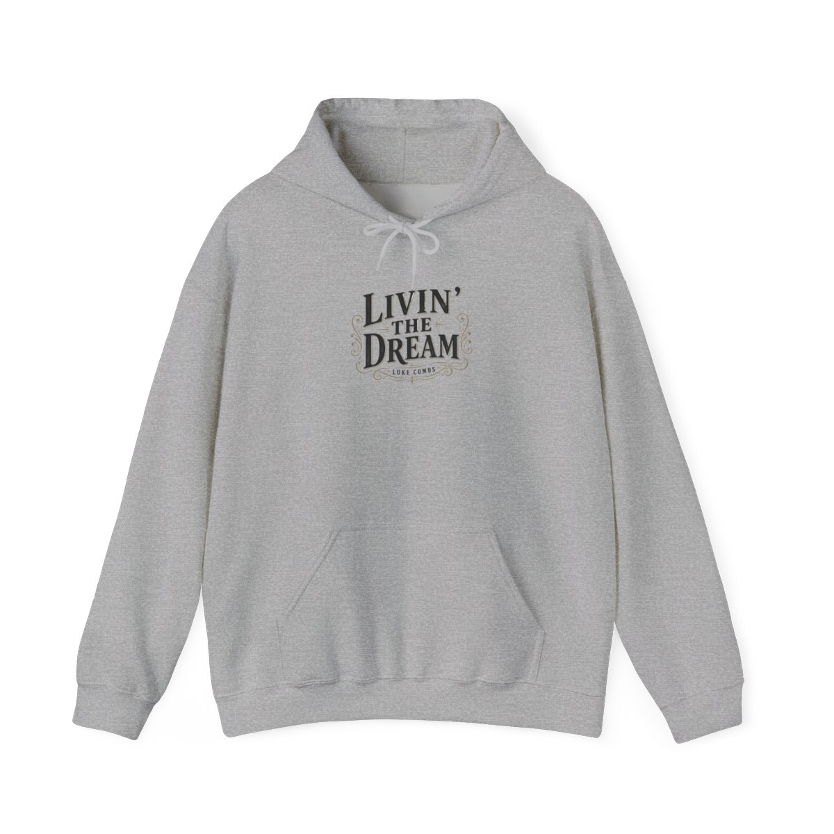 Luke Combs "Livin" Hoodie - alternate angle 2, merchandise
