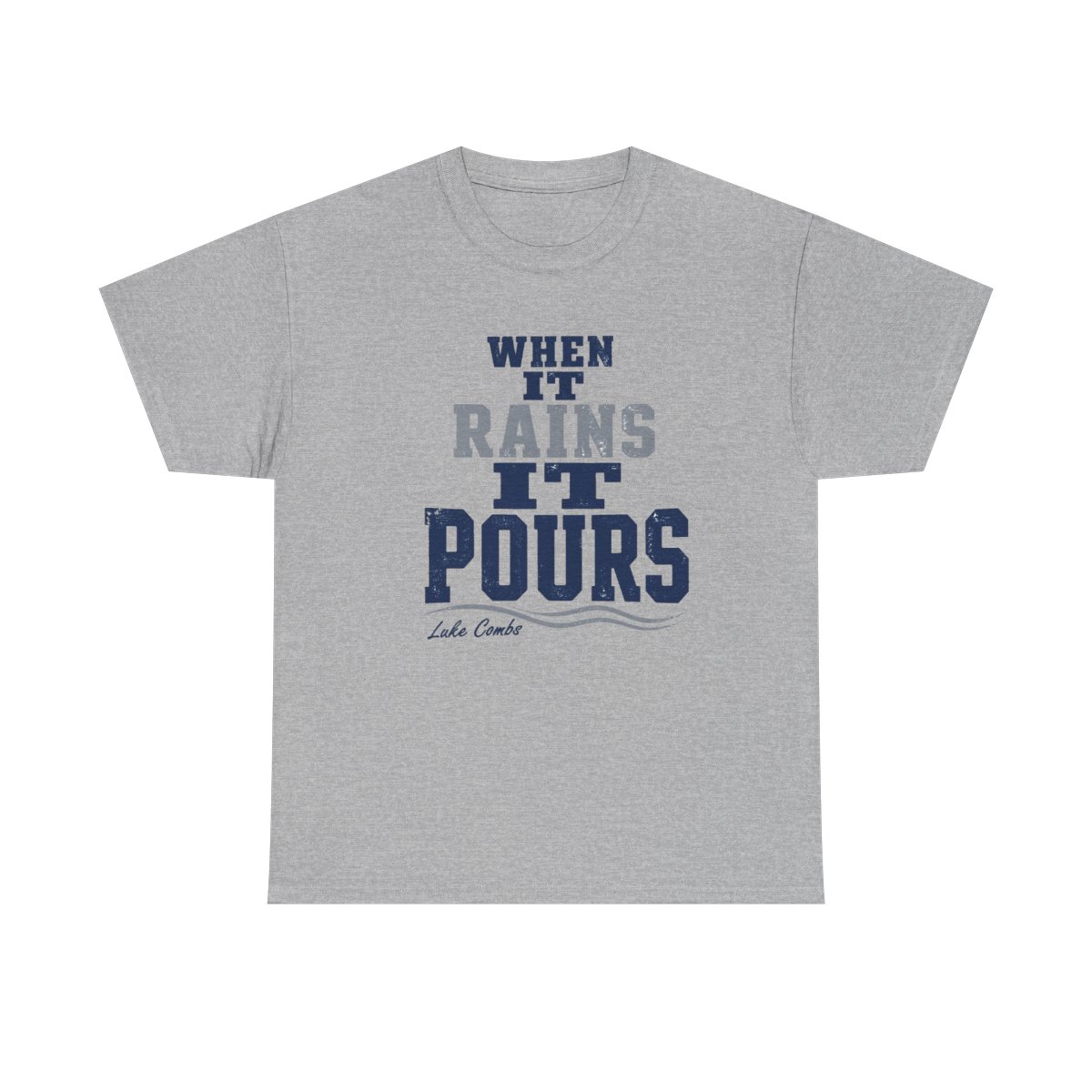 Luke Combs "When It Rains It Pours" Unisex Tee - alternate angle 2, merchandise