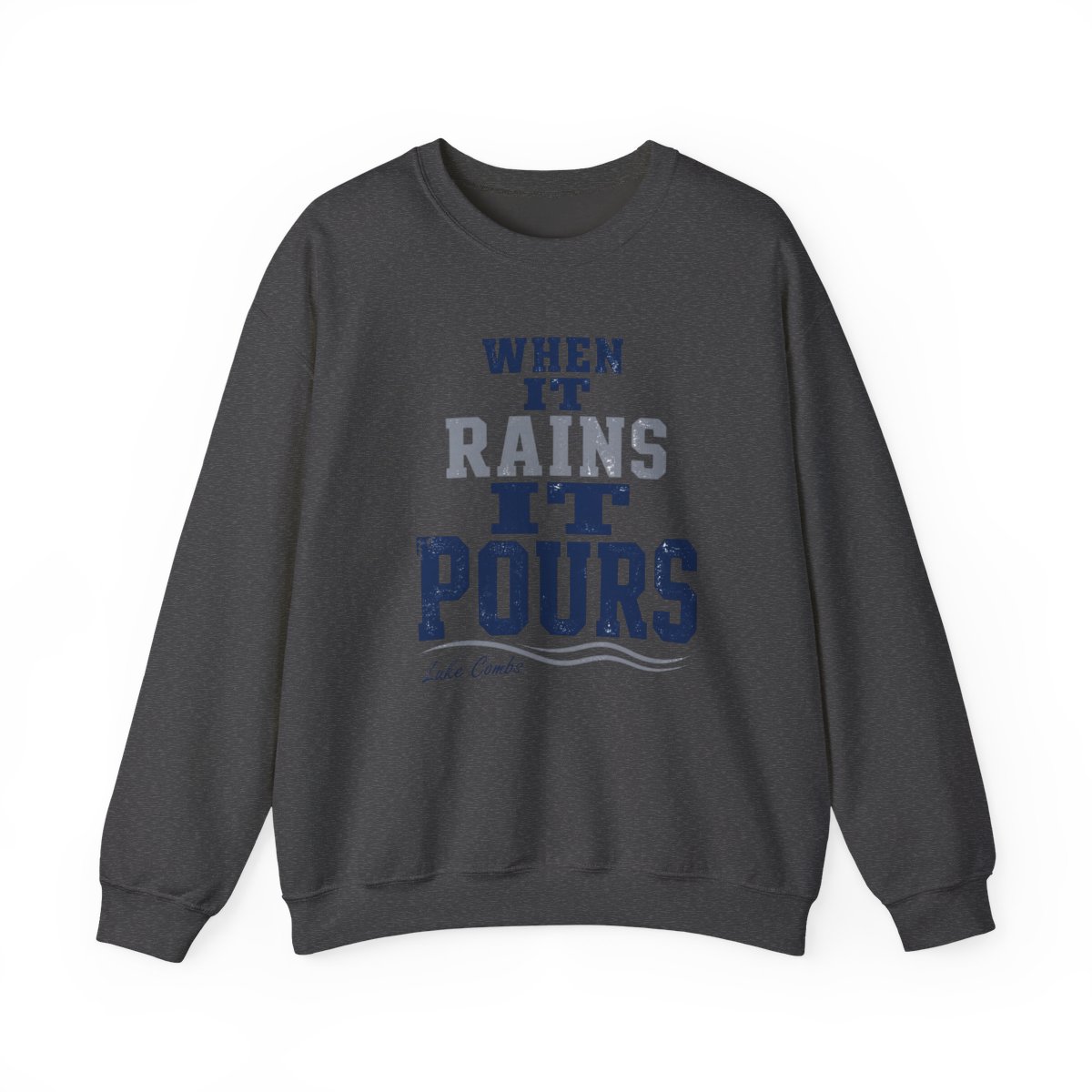 Luke Combs "When It Rains It Pours" Crewneck - alternate angle 3, merchandise