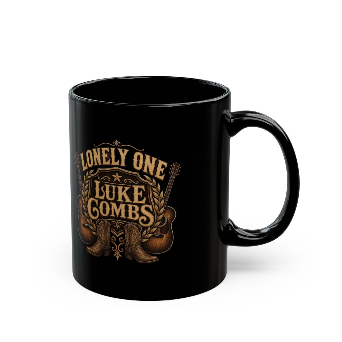 Luke Combs "Lonely One" Black Mug - Official Mugs & Drinkware merchandise